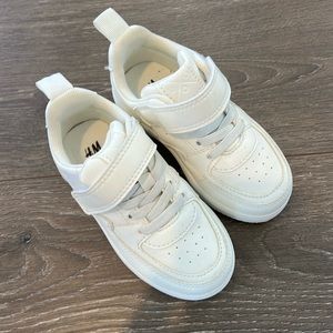 NWOT Kids’ white mid top sneakers